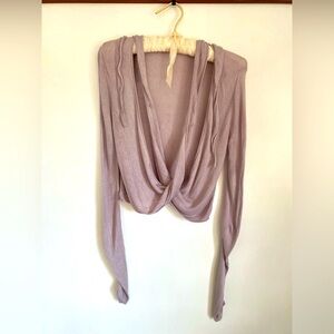 Lavender lightweight lululemon ballet wrap top